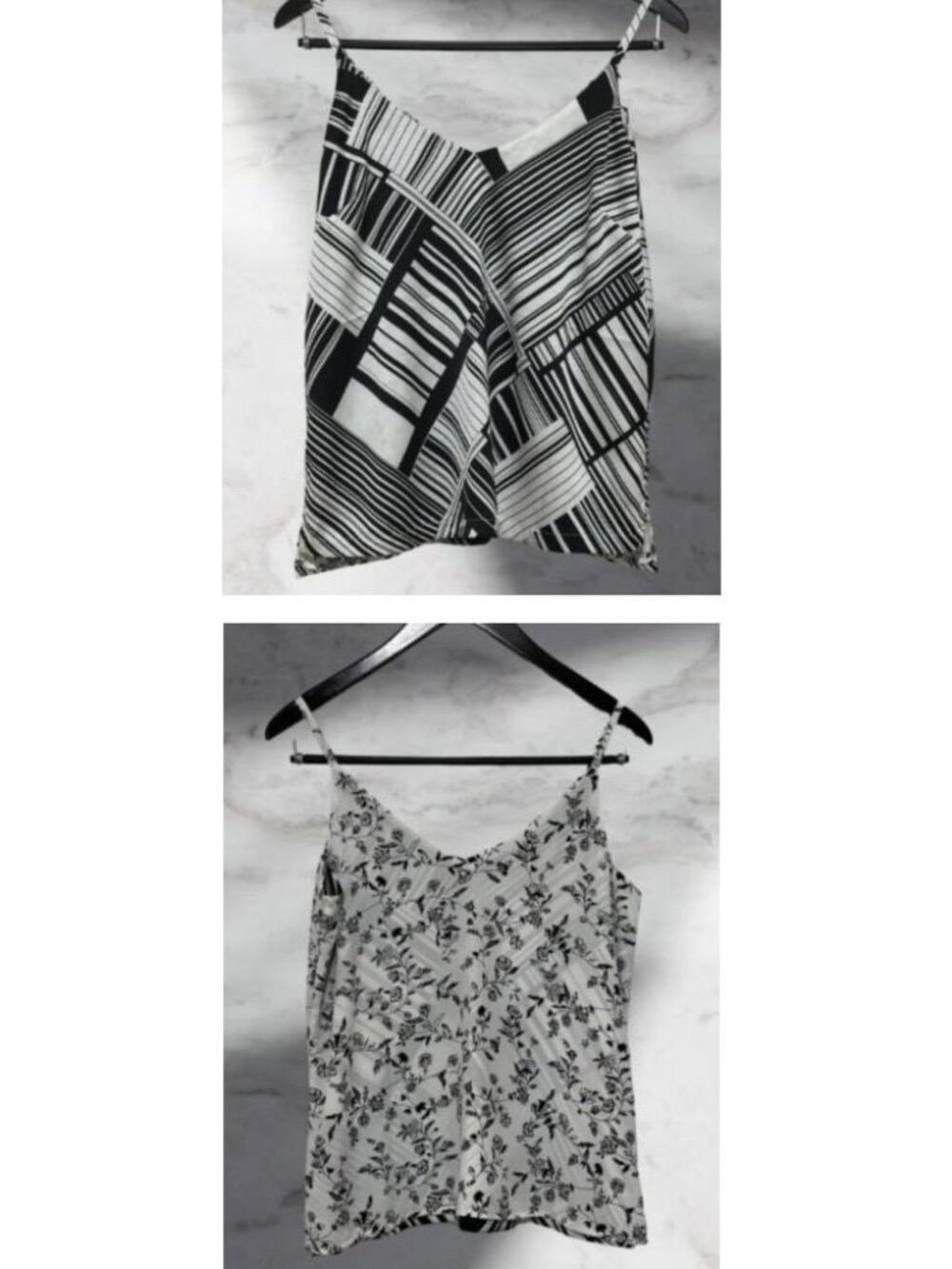 NWT White House Black Market Geometric Floral Reversible Print Camisole - Medium